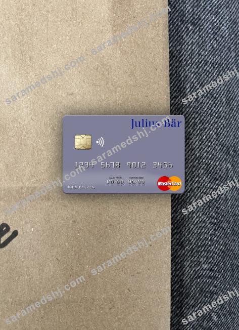 Monaco Julius Bär & Co. AG Bank mastercard photolook front